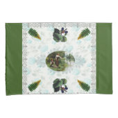 コラージュヴィンテージレトロとレースと花 枕カバー (正面右)