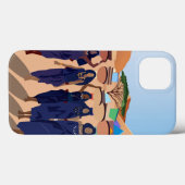 コラージュヴィンテージレトロとレースと花 Case-Mate iPhoneケース (裏面 (横))