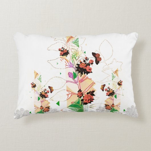 コラージュヴィンテージ アクセントクッション (正面)