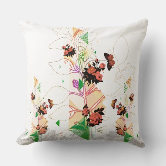 コラージュヴィンテージ クッション (正面)