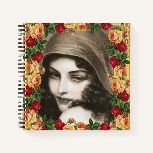 コラージュヴィンテージ ノートブック (正面)