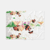 コラージュヴィンテージ フリースブランケット (正面(横))