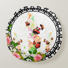 コラージュヴィンテージ ラウンドクッション