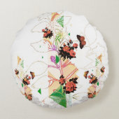 コラージュヴィンテージ ラウンドクッション (裏面)