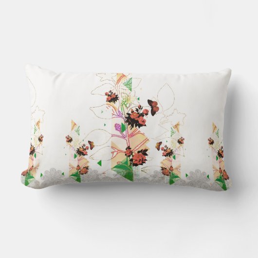 コラージュヴィンテージ ランバークッション (正面)