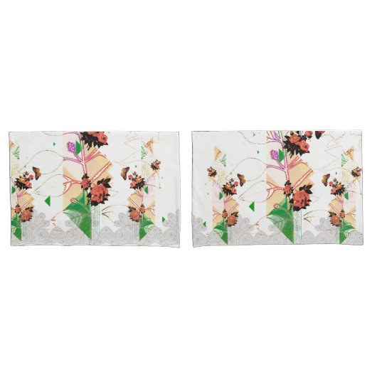 コラージュヴィンテージ 枕カバー (フロントセット)