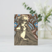 コラージュ仮面女性伯爵夫人カスティリオーネ シーズンポストカード (スタンド正面)