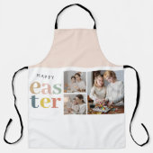 コラージュ写真とカラフル復活祭 |ホリデーギフト エプロン (正面)