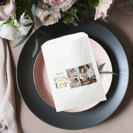 コラージュ写真とカラフル復活祭 |ホリデーギフト フェイバーバッグ