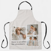 コラージュ写真と引用文最高のおばあちゃんギフト エプロン (正面)