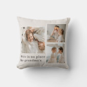 コラージュ写真と引用文最高のおばあちゃんギフト クッション (正面)