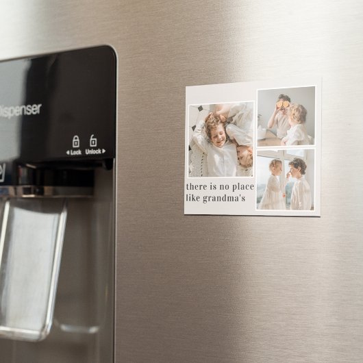コラージュ写真と引用文最高のおばあちゃんギフト マグネット