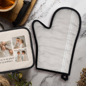 コラージュ写真と引用文最高のおばあちゃんギフト 鍋つかみ&鍋敷きセット