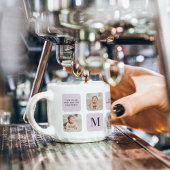 コラージュ写真と最高のおばあちゃんが今ま最高ので紫の贈り物 エスプレッソカップ