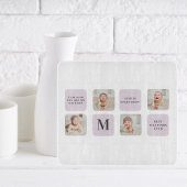 コラージュ写真と最高のおばあちゃんが今ま最高ので紫の贈り物 カッティングボード