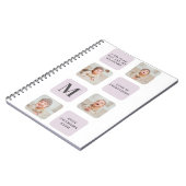 コラージュ写真と最高のおばあちゃんが今ま最高ので紫の贈り物 ノートブック (左側)