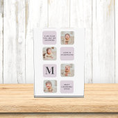 コラージュ写真と最高のおばあちゃんが今ま最高ので紫の贈り物 フォトブロック