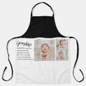 コラージュ写真と最高のおばあちゃんエバー最高の美しいプレゼント エプロン (正面)