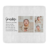 コラージュ写真と最高のおばあちゃんエバー最高の美しいプレゼント カッティングボード (正面)