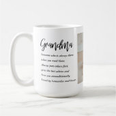 コラージュ写真と最高のおばあちゃんエバー最高の美しいプレゼント コーヒーマグカップ (左)