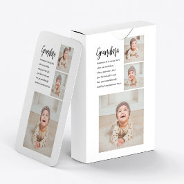 コラージュ写真と最高のおばあちゃんエバー最高の美しいプレゼント トランプ