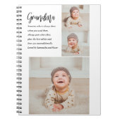 コラージュ写真と最高のおばあちゃんエバー最高の美しいプレゼント ノートブック (正面)