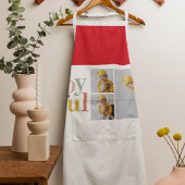 コラージュ写真と楽しカラフルみ |ホリデーギフト エプロン