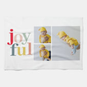 コラージュ写真と楽しカラフルみ |ホリデーギフト キッチンタオル (横)