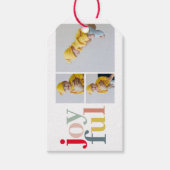 コラージュ写真と楽しカラフルみ |ホリデーギフト ギフトタグ (正面)