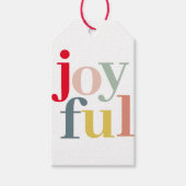 コラージュ写真と楽しカラフルみ |ホリデーギフトG ギフトタグ (正面)