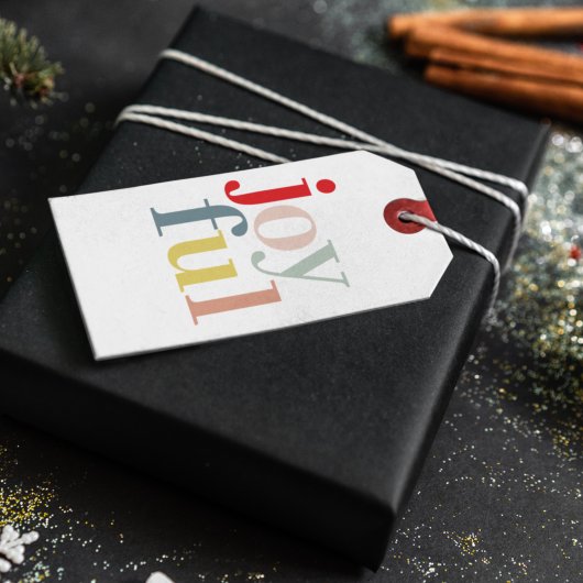 コラージュ写真と楽しカラフルみ |ホリデーギフトG ギフトタグ