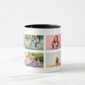 コラージュ写真の画像の昇華パーソナライズされた マグカップ (中央)