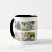 コラージュ写真の画像の昇華パーソナライズされた マグカップ (正面左)