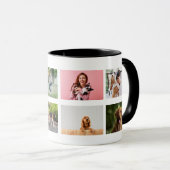 コラージュ写真の画像の昇華パーソナライズされた マグカップ (正面右)