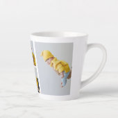 コラージュ写真カラフルとメリー |ハッピーホリデー カフェラテマグ (右)