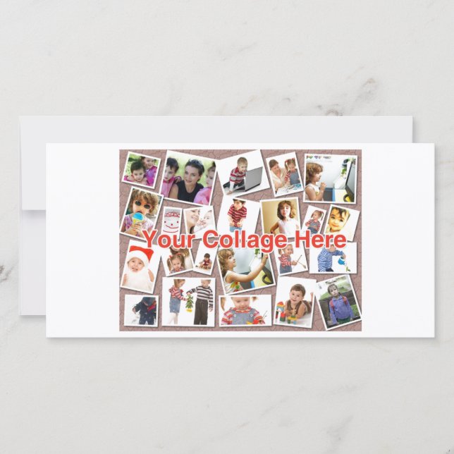 コラージュ写真カード (正面)