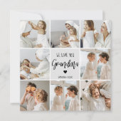 コラージュ写真グレイ私たちはあなたのおばあちゃんギフト最高のが大好き (正面)