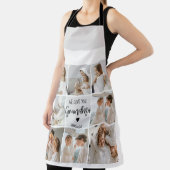 コラージュ写真グレイ私たちはあなたのおばあちゃんギフト最高のが大好き エプロン (インサイチュ)