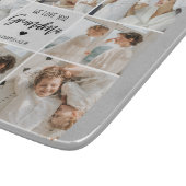 コラージュ写真グレイ私たちはあなたのおばあちゃんギフト最高のが大好き カッティングボード (角)