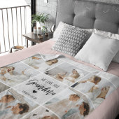 コラージュ写真グレイ私たちはあなたのおばあちゃんギフト最高のが大好き シェルパブランケット