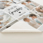 コラージュ写真グレイ私たちはあなたのおばあちゃんギフト最高のが大好き シェルパブランケット (3/4)