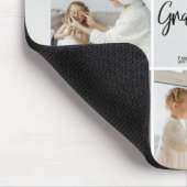 コラージュ写真グレイ私たちはあなたのおばあちゃんギフト最高のが大好き マウスパッド (コーナー)