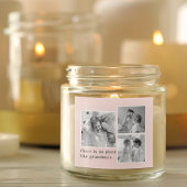 コラージュ写真パステルピンクおばあちゃん最高のギフト スクエアシール