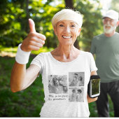 コラージュ写真パステルピンクおばあちゃん最高のギフト Tシャツ