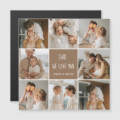 コラージュ写真パパ私たちは愛あなた幸せな父親日 (正面/裏面)