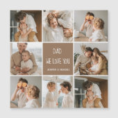 コラージュ写真パパ私たちは愛あなた幸せな父親日 (正面)