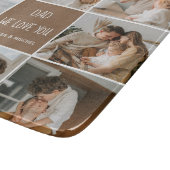 コラージュ写真パパ私たちは愛あなた幸せな父親日 カッティングボード (角)