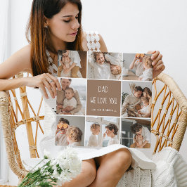 コラージュ写真パパ私たちは愛あなた幸せな父親日 キャンバスプリント