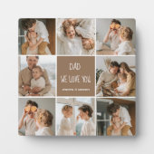 コラージュ写真パパ私たちは愛あなた幸せな父親日 フォトプラーク (正面)