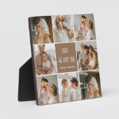 コラージュ写真パパ私たちは愛あなた幸せな父親日 フォトプラーク (正面)